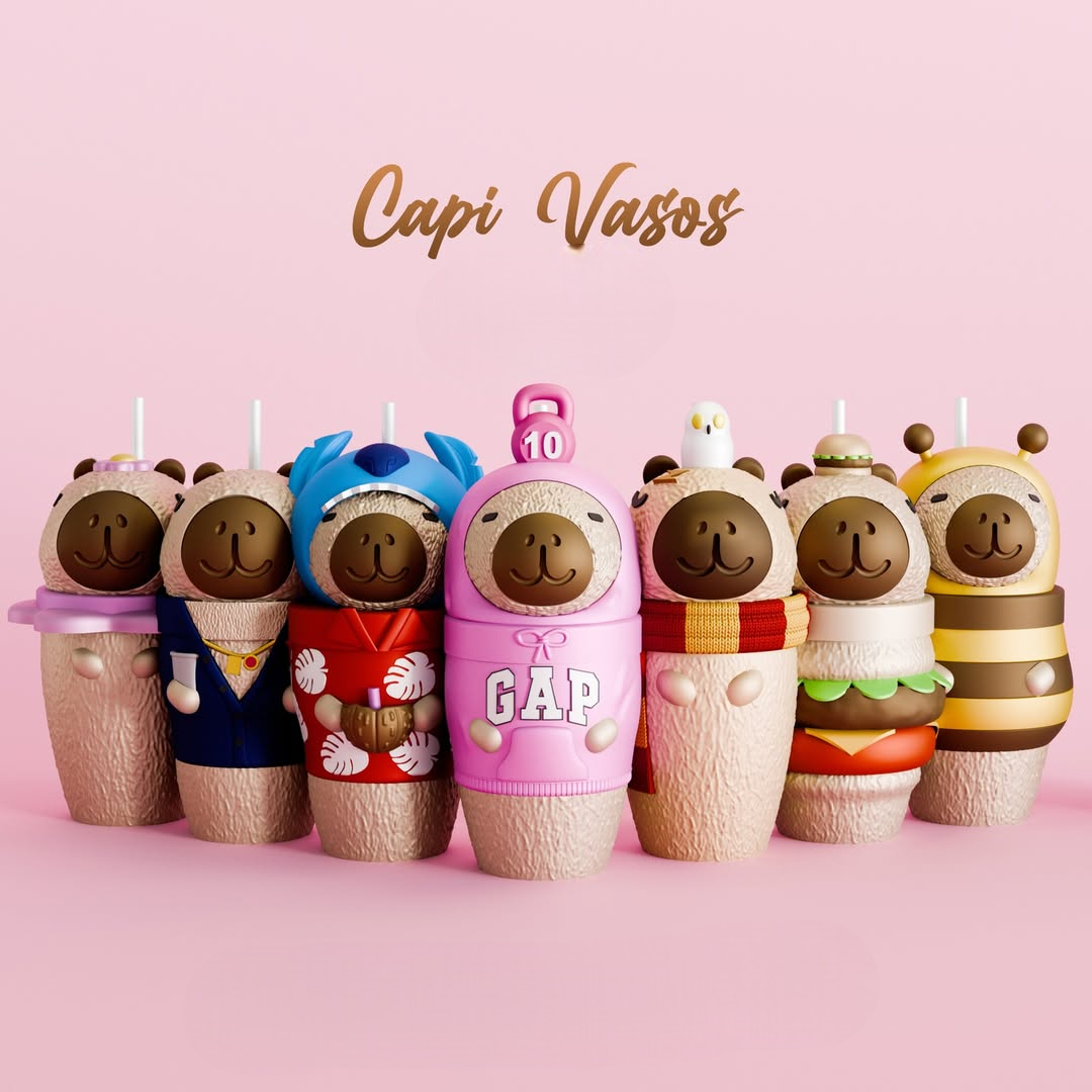 VASOS CAPIBARA 300ML Impreso en 3D