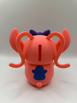 Alcancía Angel de Stitch Impreso en 3D