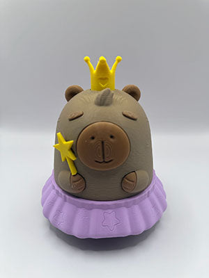 Alcancía de Capibara Princesa Impreso en 3D