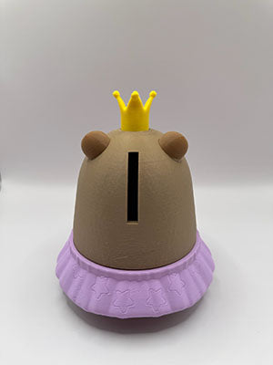 Alcancía de Capibara Princesa Impreso en 3D