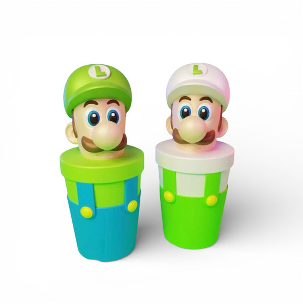 🌟 Vaso Luigi (verde / blanco) – Edición especial (Mario Galaxy)