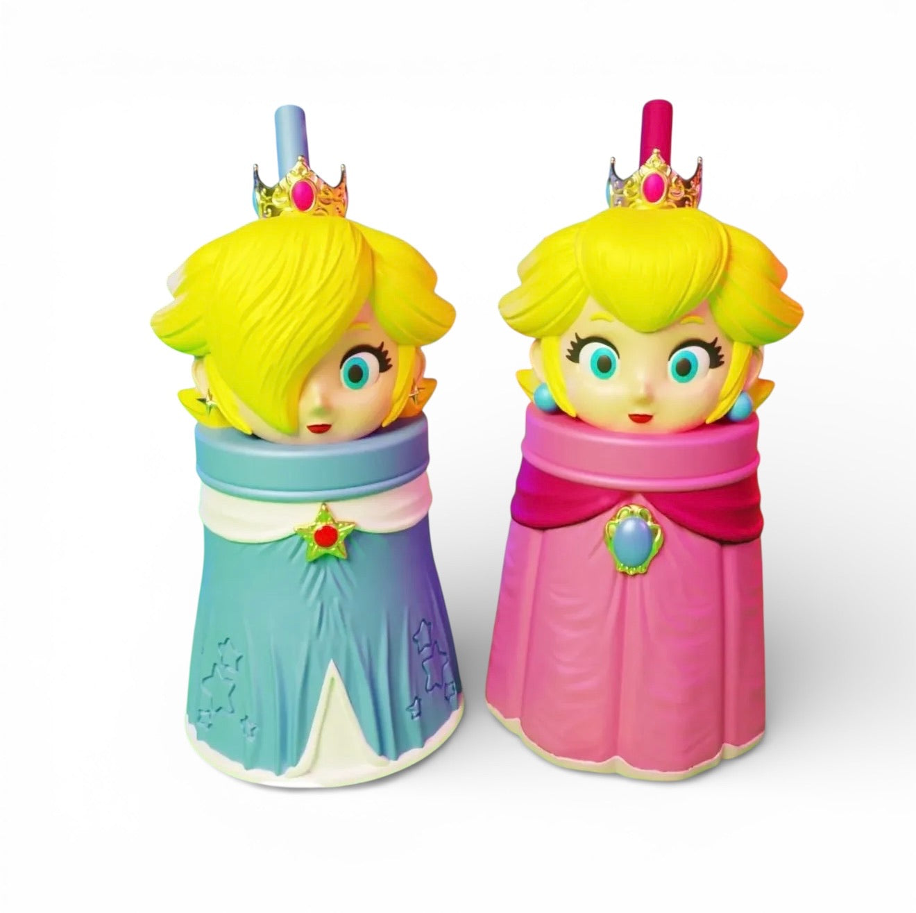 👑✨ Vaso Princess Peach / Rosalina – Edición Reina