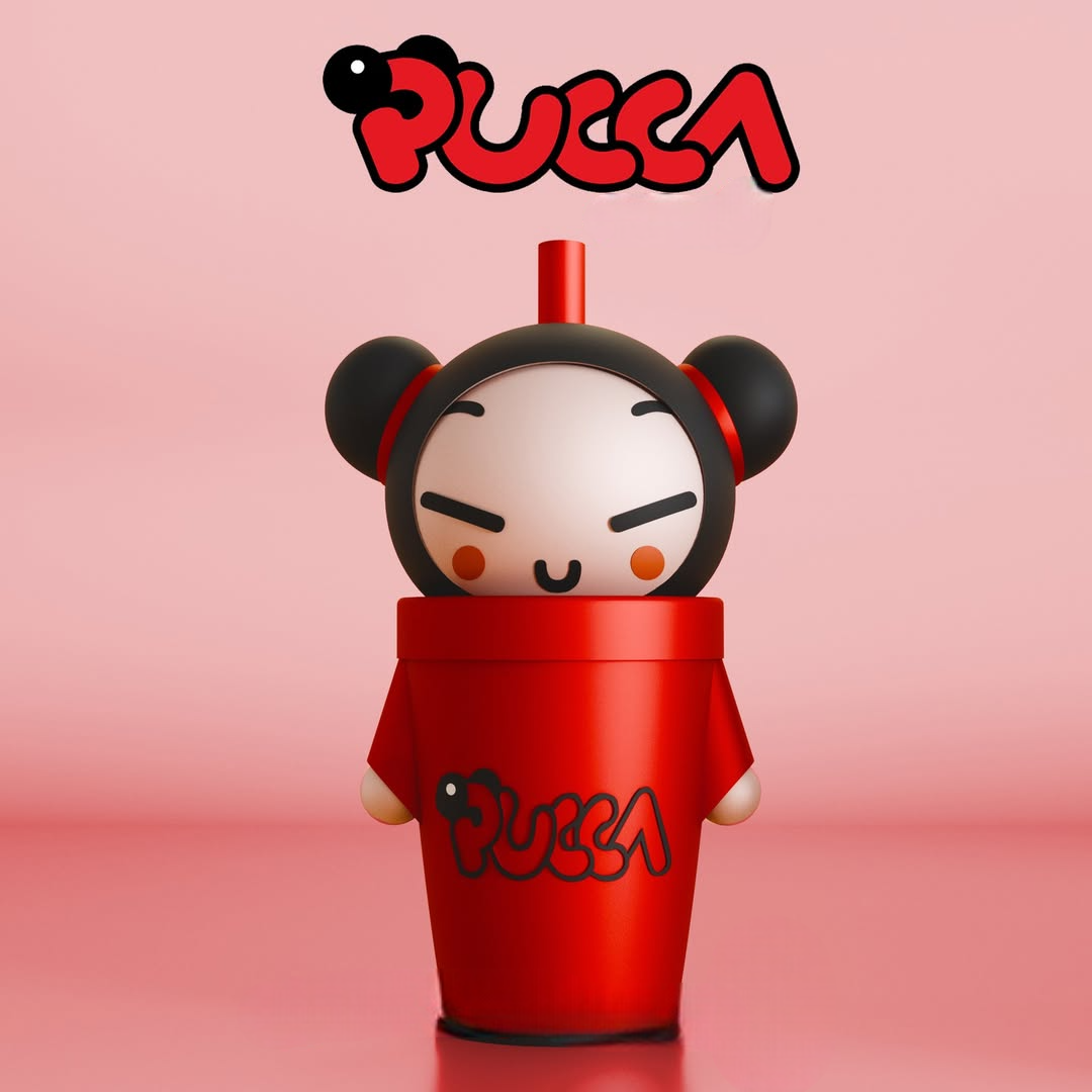 VASOS PUCCA & GARU 300ML Impreso en 3D