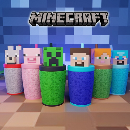 VASOS MINECRAFT 300ML Impreso en 3D