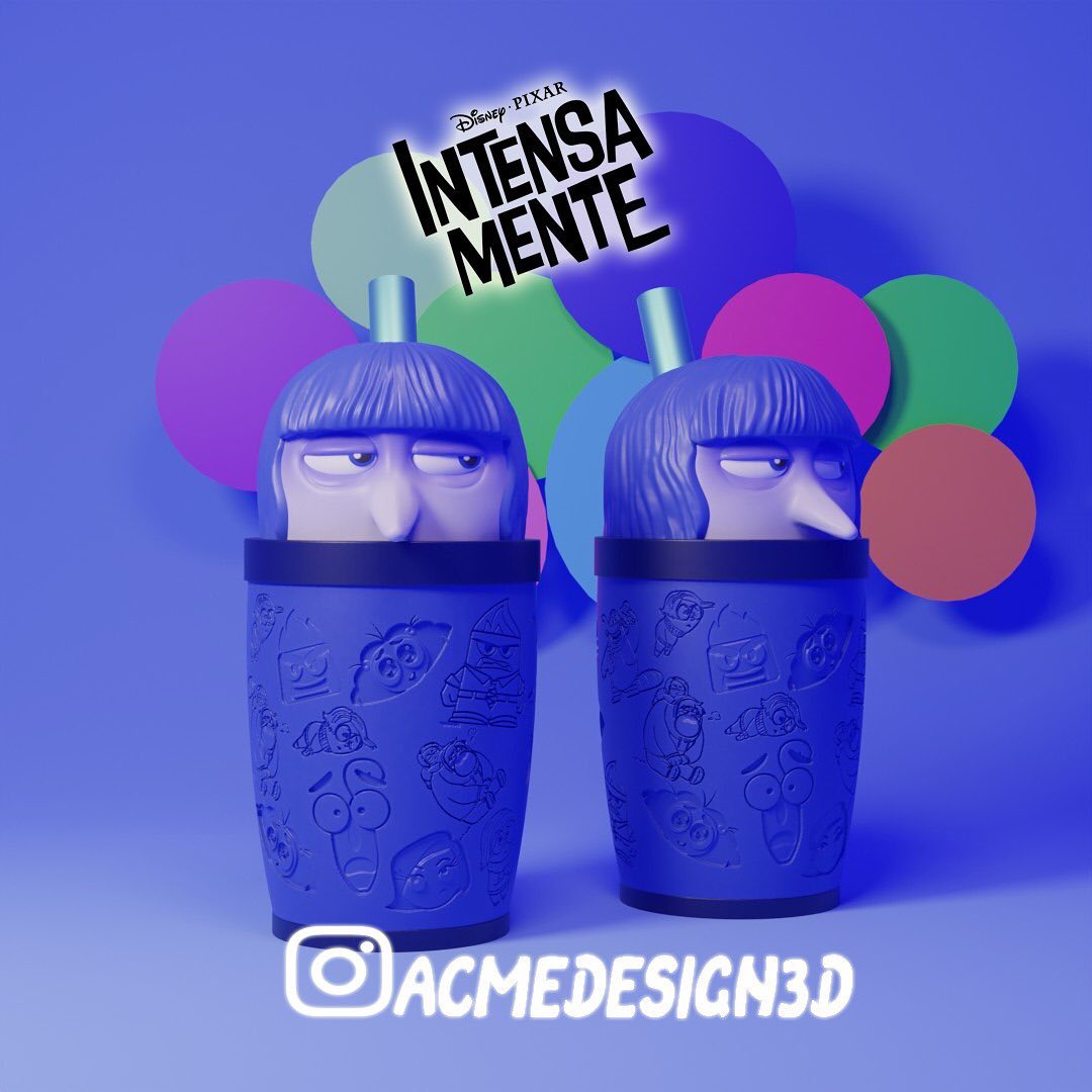 VASOS INTENSAMENTE 2 300ML Impreso en 3D